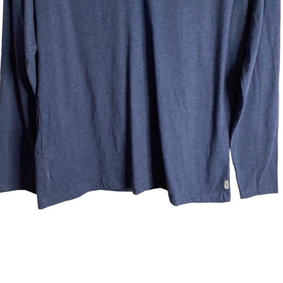Eddie Bauer Women's Heather Blue Long Sleeve Knit Top - Picture 3 of 8